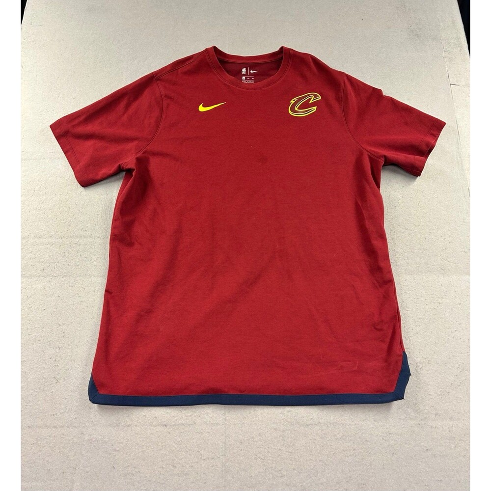 Nike Short Sleeve T-Shirt Top NBA Cleveland Cavaliers Red 929209 Men's 3XL